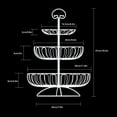 thumbnail image 2 of CIYISON 3 Tier Fruit Basket Metal Fruit Bowls Wrought Iron Fruit Stand Holder Countertop, 2 of 13