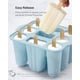 thumbnail image 4 of Moldes para helados MEETRUE, 9 piezas de silicona, sin BPA, con palitos y bolsa, 4 of 7