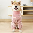 thumbnail image 2 of Xmarks Dog Pajamas Flannel Dog Onesie Warm Pet Clothes Soft Dog Pjs Dog Apparel Dog Jumpsuit Jammies with Legs for Pet Dog Cat, 2 of 8