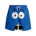 thumbnail image 4 of Gelikeya Boys Shorts Stylish Summer Swim Trunks Quick Drying Beachwear Sports Swimming Board Shorts Holiday Party Bathing Suits #03 Blue, 3-4 Years, 4 of 4