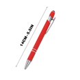 thumbnail image 3 of HAOAN Ballpoint Pen with Stylus Tip  Soft Touch Click Metal Pen  1.0mm Medium Point  Black Ink  10 Count, 3 of 5