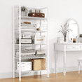 thumbnail image 4 of FUTASSI Metal Storage Rack, 5-Tier Adjustable Heavy Duty Shelving Unit, 400 lbs Capacity 21.2"W×9.4"D×59.2"H for Kitchen Garage Bathroom, White, 4 of 8