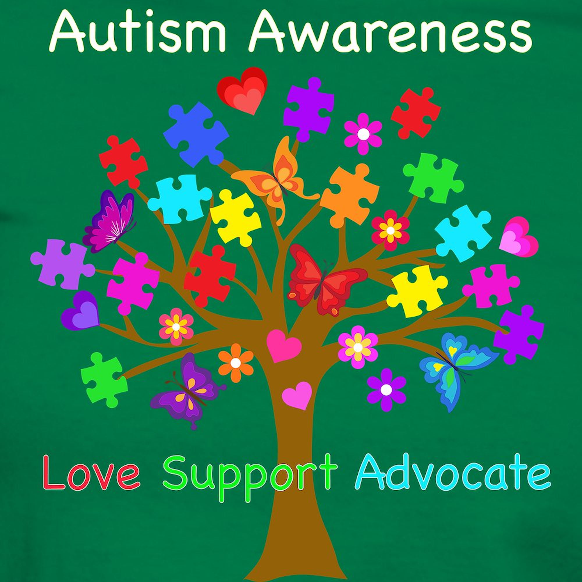 CafePress - Autism Awareness Tree Women's Dark T Shirt - Women's Traditional Fit Dark T-Shirt