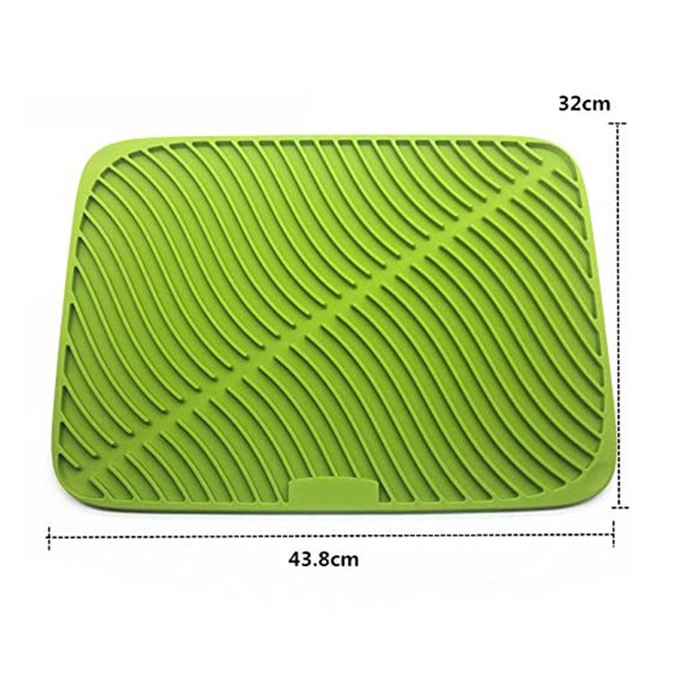 Kitchen Draining Board Sink, Silicone Storage Mat Dish Drainer for