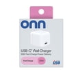 thumbnail image 6 of (2 pack) onn 20W Single USB-C Port Wall Charger, Fast Charging, USB-IF Certified, Foldable Plug, White, 6 of 8