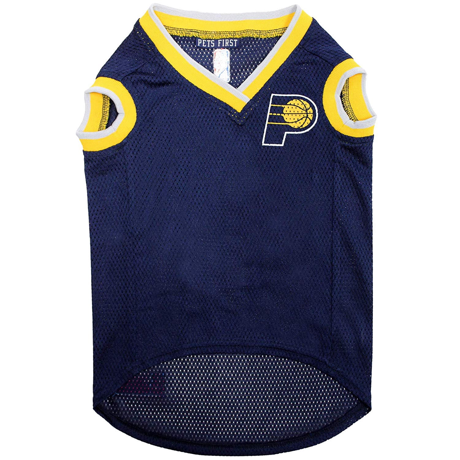 Pets First NBA Indiana Pacers Mesh Basketball Jersey for DOGS & CATS - Licensed, Comfy Mesh, 21 Basketball Teams / 5 sizes