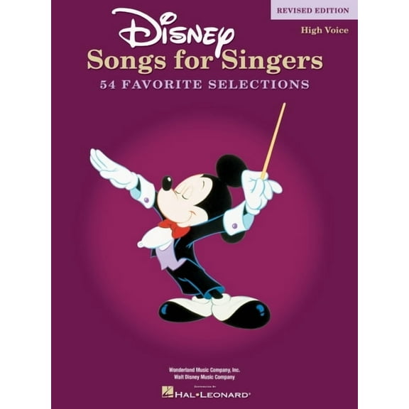 Disney Songs for Singers Edition: High Voice, (Paperback)