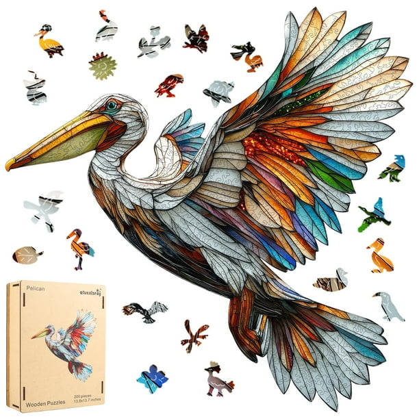 Puzle de madera Quenisray Pelican 500 piezas para adultos