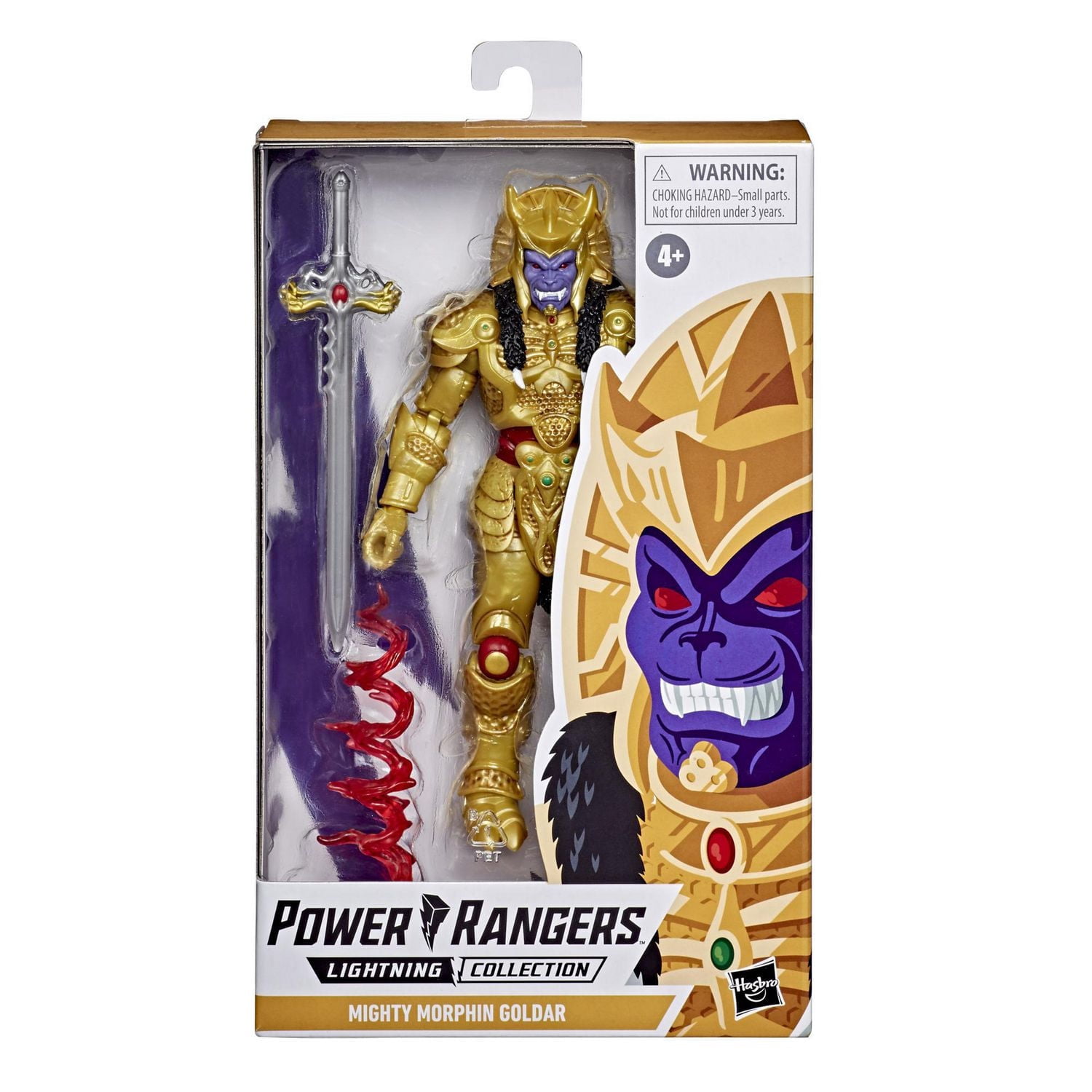 Power Rangers Lightning Collection Mighty Morphin, figurine Goldar de collection haut de gamme de 15 cm, avec accessoires