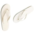 thumbnail image 4 of Qarigey 1 par de sandalias planas con punta abierta para mujer pantuflas antideslizantes beige verano, 4 of 6