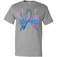 thumbnail image 3 of Inktastic Thyroid Cancer Awareness with Butterfly Ribbon Words T-Shirt, 3 of 5