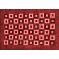thumbnail image 1 of Ahgly Company Machine Washable Indoor Rectangle Checkered Red Modern Area Rugs, 7' x 9', 1 of 4