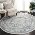 thumbnail image 2 of SAFAVIEH Isabella Zander Oriental Area Rug, Light Grey/Cream, 6'7" x 6'7" Round, 2 of 10