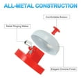 thumbnail image 3 of Desk Call Bell 2.5" Diameter, Dinner Desk Front Bell, Red/White 2Pcs, 3 of 7