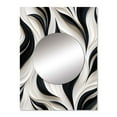 thumbnail image 2 of Designart "Elegant Minimalism In Black And White I" Striped Mirror Wall Decor - Modern White Abstract Large Mirror For Wall Art Decor - 32" x 24" Inch, 2 of 5
