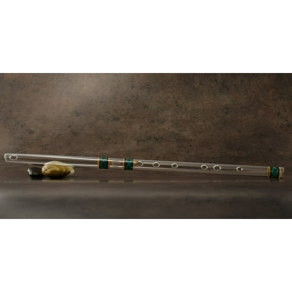 Hall Crystal Flute 12299 - Inline Glass Flute in D - Clear Glass