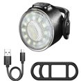 thumbnail image 1 of Faro de bicicleta con carga USB, faro de advertencia impermeable (luz blanca), 1 of 3