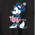 thumbnail image 3 of Disney - Americana - Minnie Flag Pattern - Toddler And Youth Crewneck Fleece Sweatshirt, 3 of 5