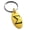 Gold, variant on Stainless Steel Sigma Mathematical Engraved Small Oval Charm Keychain Keyring