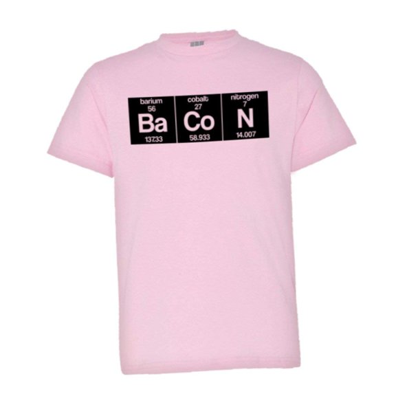 PleaseMeTees™ Youth Bacon Peroidic Chart HQ Tee