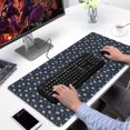 thumbnail image 2 of Long Mouse Pads for Desk,Dark Blue Christmas Gingerbread Pattern Desk Mats on Top Of Desks, Desk Mouse Pad Extra Large with 3mm Non-Slip Base and Stitched Edge for Gaming,Office,Work,Home 31.5x15.7in, 2 of 5
