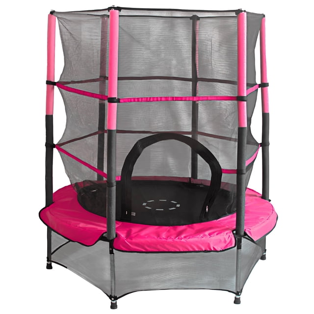 Trampolín Brincolín Infantil 55 Pulgadas 1.40 m Con Malla de Seguridad Extra Reforzado STATS SPORTS TR-TR55INCHPK