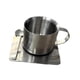thumbnail image 3 of Taza de café de acero inoxidable de doble pared, portátil, irrompible y reutilizable. 79 ml, 3 of 9