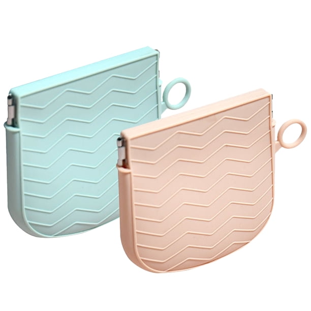 bolsas de maquillaje de bolsillo con cierre automático, bolsa de maquillaje de viaje, bolsas de silicona para lápiz labial.