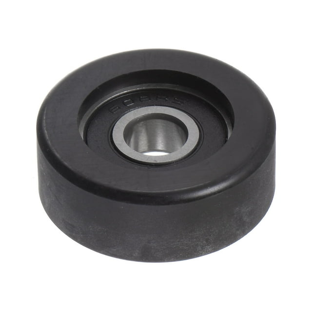 Unique Bargains Roulement à Billes PU 8x32x12mm Roue de Guidage Revêtue de Polyuréthane pour Industriel, Noir