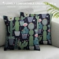 thumbnail image 3 of COMIO  Cactus Square Throw Waist Pillow Case Decorative Cushion Cover Pillowcase Sofa, 3 of 5