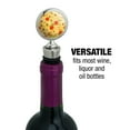 thumbnail image 4 of Combination Pizza Pattern With Pepperoni Olives and Onions Wine Bottle Stopper, 4 of 8