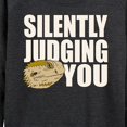 thumbnail image 3 of Instant Message - Silently Judging You - Women's Lightweight French Terry Long Sleeve Shirt, 3 of 6