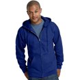 thumbnail image 1 of Hanes Ultimate Cotton Adult Fleece Full-Zip Hoodie , S, Deep Royal, 1 of 5