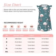 thumbnail image 3 of Fotbe Flamingo Vestido de Dormir para Niñas de 3 a 10 Años, Mangas Cortas, Estilo Princesa, Pijama Camisón con Mangas Voladas-X-Large, 3 of 6