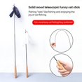 thumbnail image 1 of stanreset Cat Wand Toy Cat Teaser Toy Carbon Fiber Retractable Stick Fun Toy for Kitten, 1 of 6