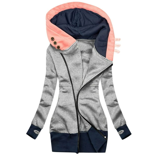 Qertyioot Manteau d'Hiver Chaud et Tendance pour Femme, Cardigan Veste Ajustée à Manches Longues Décontractée de Couleur Unie