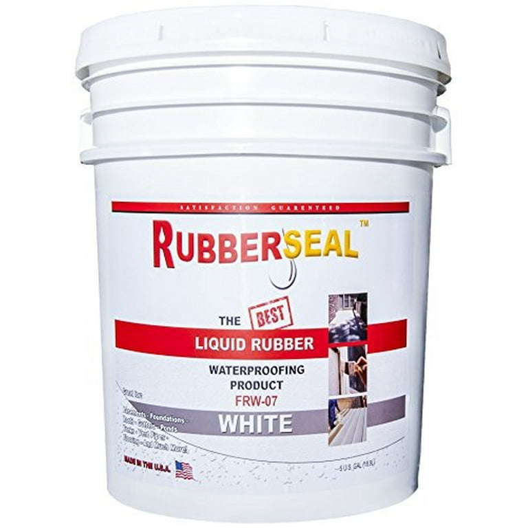 Rubberseal Liquid Rubber Waterproofing Roll On - 32 oz White -rubberseal  Rubberseal Liquid Rubber Waterproofing Products