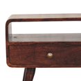 thumbnail image 5 of Artisan Furniture Solid Wood Curved California Walnut Media Unit Television Stand, 5 of 8