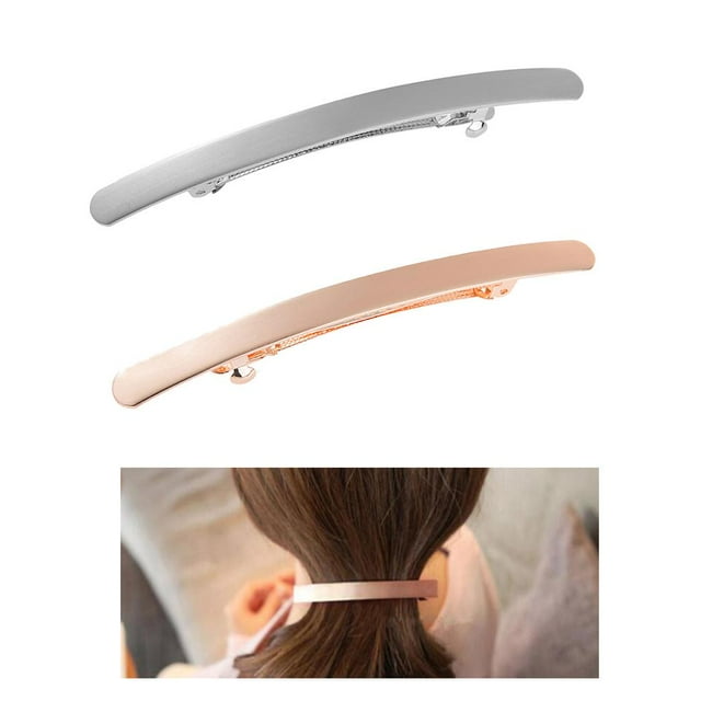 2x pinza cabellero para mujer, pinzas cabello automáticas, horquilla, pinza cabello, soporte Colco Pinza de pelo para mujer