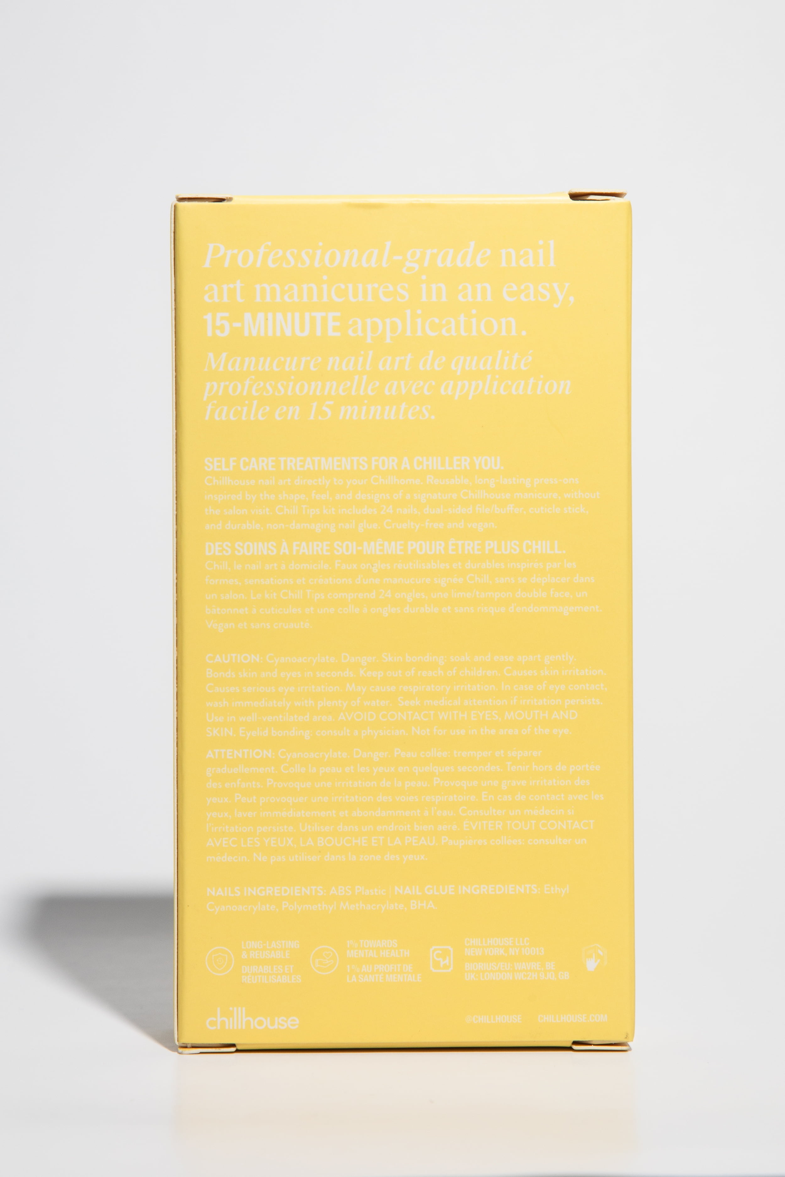 Chillhouse - Ongles à coller - Amande - Bougie Butter - 30 ongles
