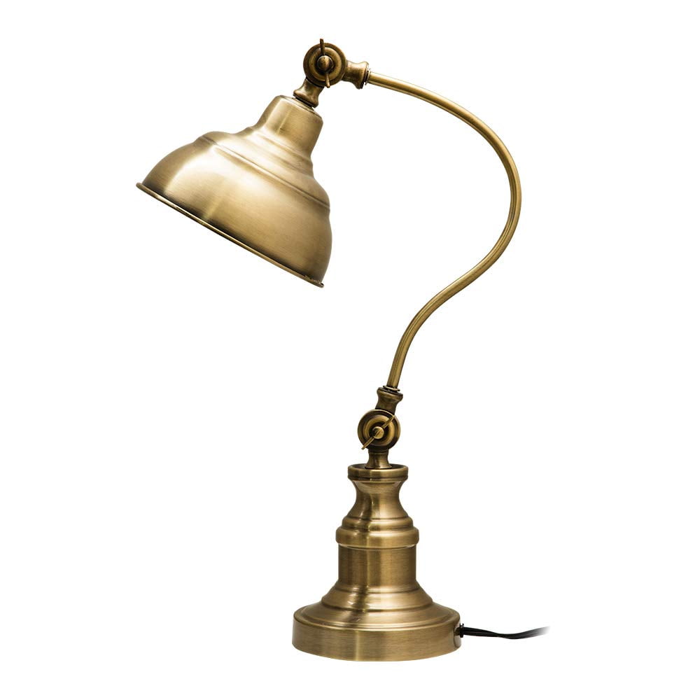 Brass Desk Lamp Adjustable Table, Brass Table Lamp Vintage
