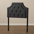 thumbnail image 2 of Baxton Studio Mars Modern and Contemporary Dark Grey Fabric Twin Size Headboard, 2 of 6