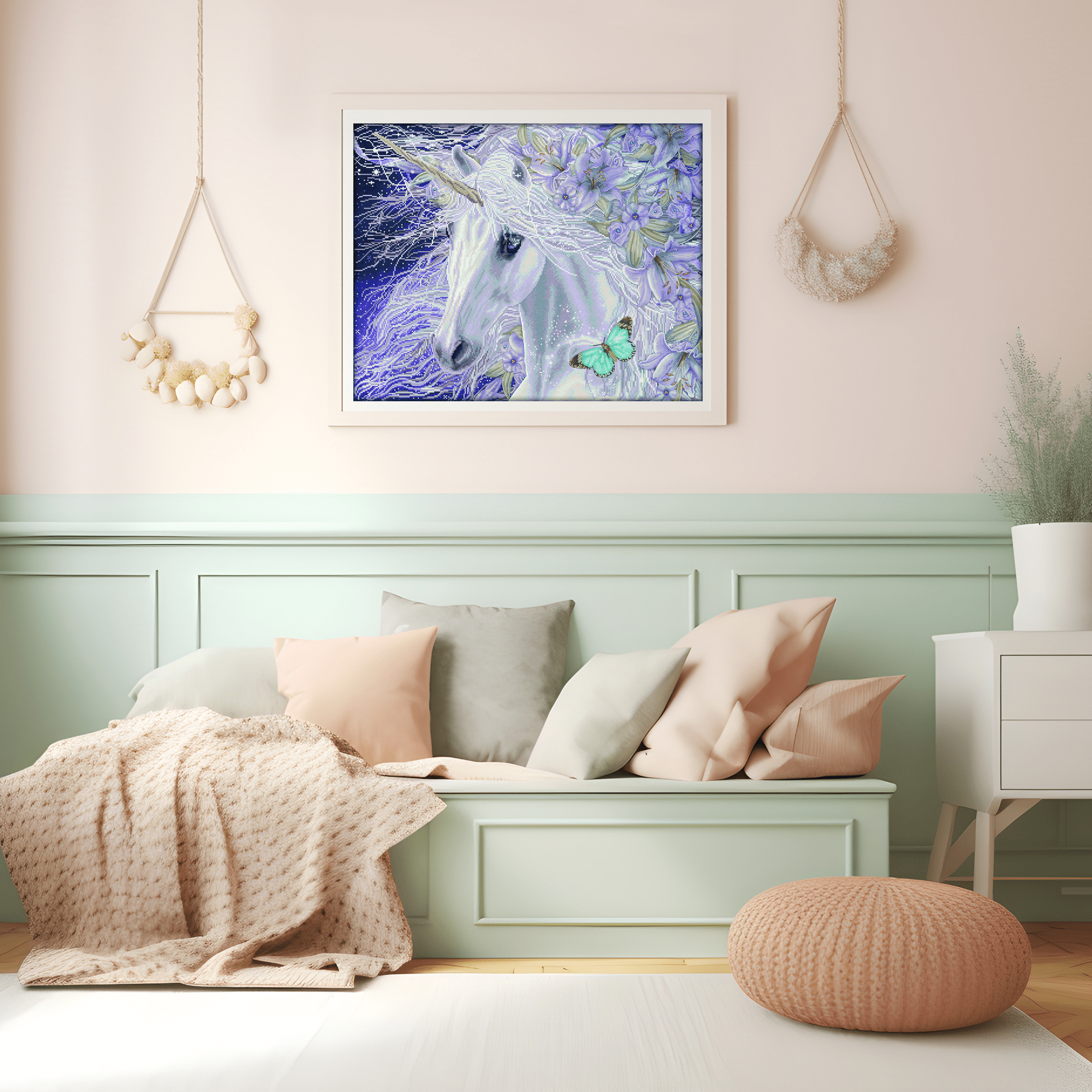 Diamond Dotz Lillicorn Unicorn Diamond Painting Kits for Adults - Diamond Art Kits a Relaxing Creative Craft Kit with Dotz Gems  26.4"x33"