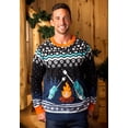 thumbnail image 2 of Adult's Narwhal Ugly Christmas Sweater, 2 of 4