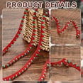 thumbnail image 4 of 10 Yards Christmas Fringe Ball Trim Red Green Mini Trim Ribbon Pom Fringe Tassel Lace Pom Pom Ball Fringe Ribbon, 4 of 6