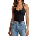 thumbnail image 3 of MuXiKeJi Clothes Womens Tank Tops Sexy Halter Neck Going Out Tops Summer 2026 Trendy Backless Workout Shirts Sleeveless Y2k Clothes, 3 of 7