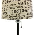 thumbnail image 3 of Royal Designs Crystal and Oil Rubbed Bronze Lamp with Cream and Brown Dog Lover Print Lamp Shade, 3 of 7
