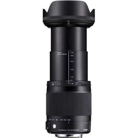Sigma - 18-300mm f/3.5-6.3 DC Macro OS HSM Optical Zoom Lens for Canon EF - Black