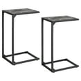 thumbnail image 4 of 2-Pack Heavy-Duty Thickened C-Shaped Side Tables (Dark Gray)  End Tables, 4 of 7