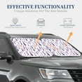 thumbnail image 4 of Haiem Lavender Flowers Car Windshield Sun Shade (2 Pieces) Foldable Windshield Sun Shade Car Accessories for Truck SUV Pickup-Small, 4 of 7